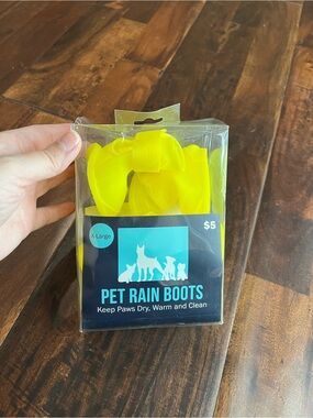 Pet Rain Boots - Bright Yellow (XL)